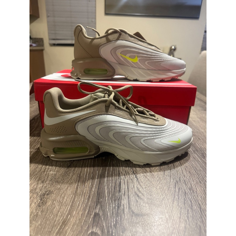 Nike Air Max Fire‎ Mens Light Bone Khaki Volt Sneakers IF2621-002 Low Top Shoes